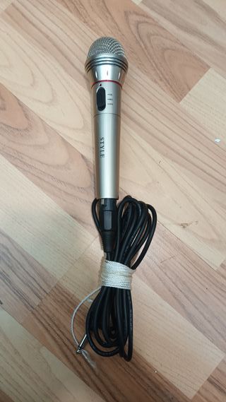 Micrófono Profesional Cable/Inalámbrico Gris
