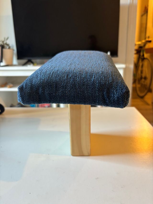 Banqueta meditación azul