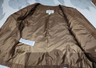 Chaqueta ante de flecos Mango