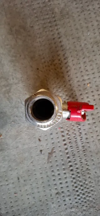 Valvola a sfera dritta DN25 1 con bocchettone