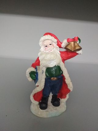Statuina Babbo Natale con campanella
