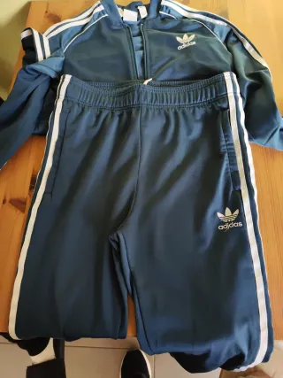 Conjunto Chándal Adidas Azul y Blanco