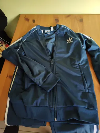 Conjunto Chándal Adidas Azul y Blanco