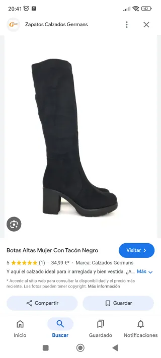 Botas altas negras