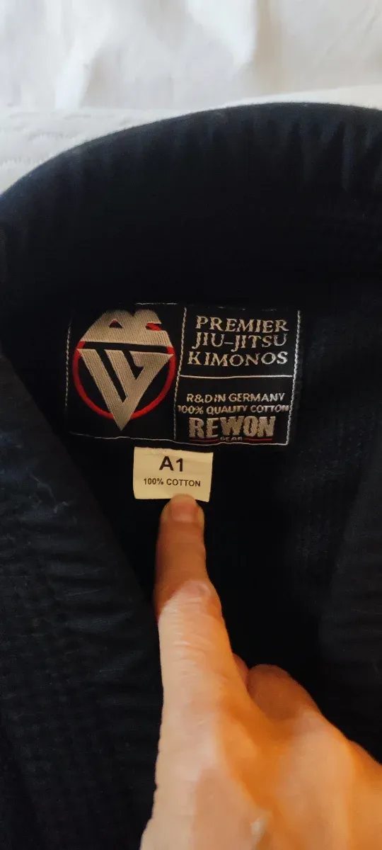 Kimono Jiu Jitsu REWON GEAR Negro + cinturón