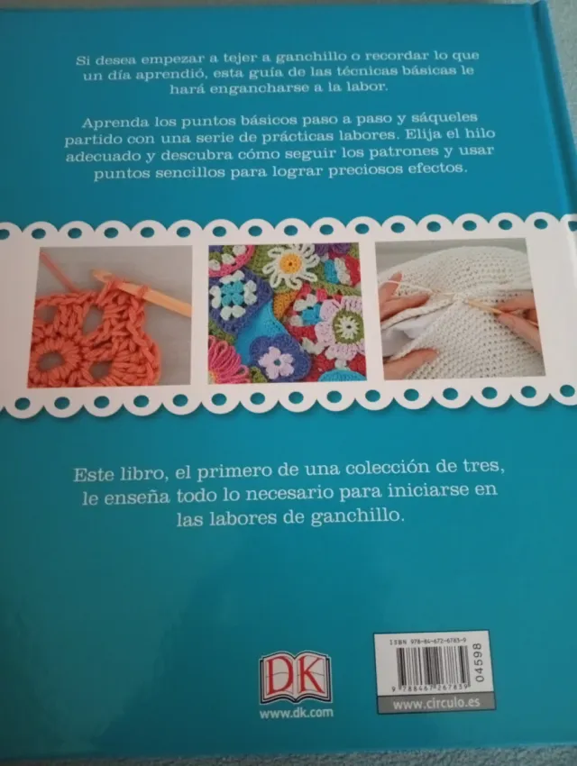 3 libros ganchillo, tecnicas básicas y avanzadas.