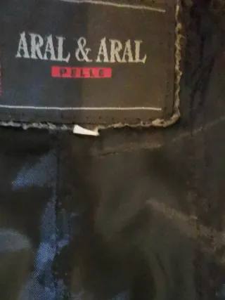Giubbotto Pelle Vintage ARAL & ARAL Nero