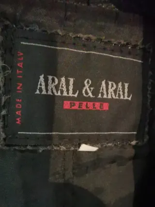 Giubbotto Pelle Vintage ARAL & ARAL Nero