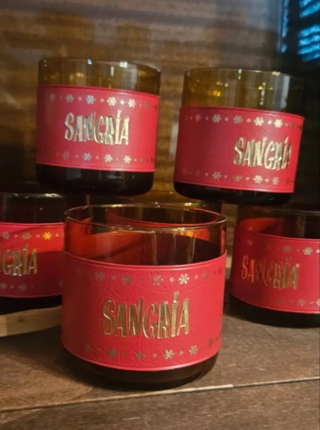 Juego Jarra y Vasos Sangría