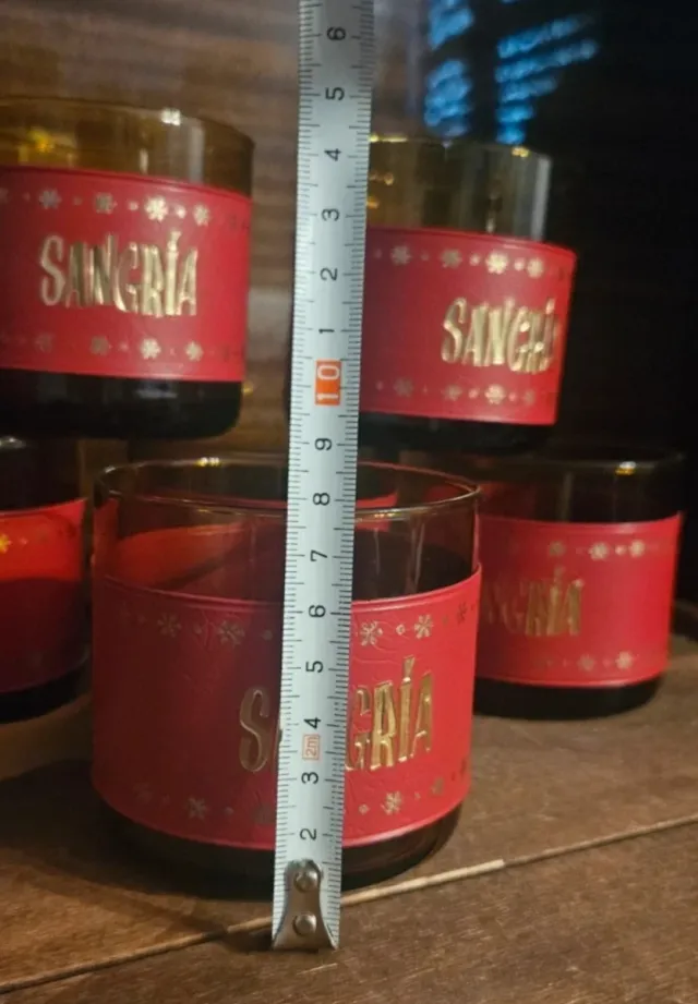 Juego Jarra y Vasos Sangría