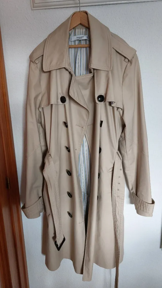 Gabardina Beige Mango