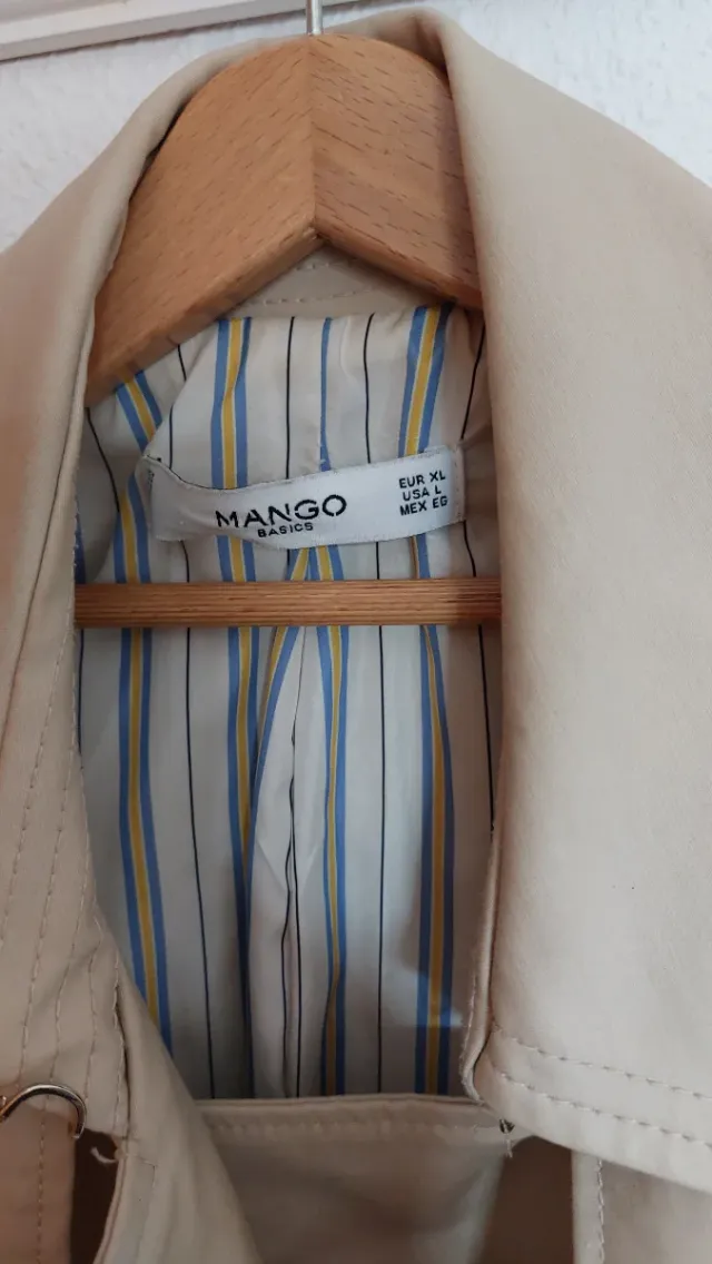 Gabardina Beige Mango