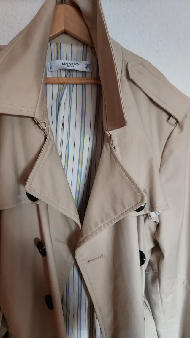 Gabardina Beige Mango