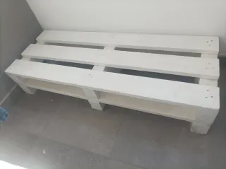 Banco de Palets Blanco