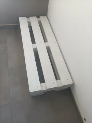 Banco de Palets Blanco