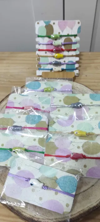 Pulseras pez cerámica colores