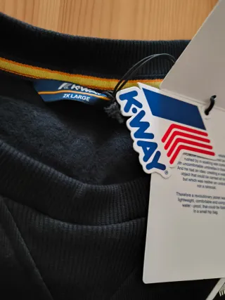 Felpa K-Way Winter Time XXL Nera