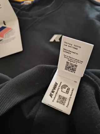 Felpa K-Way Winter Time XXL Nera