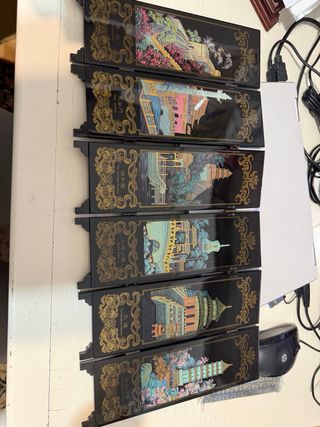 Biombo Chino Adorno 24x48cm Beijing