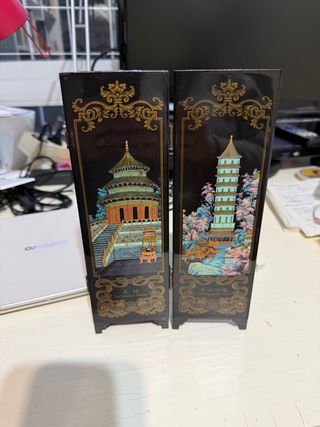 Biombo Chino Adorno 24x48cm Beijing