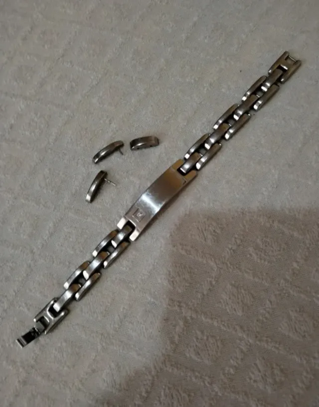 Bracciale uomo S'agapó con brillantino