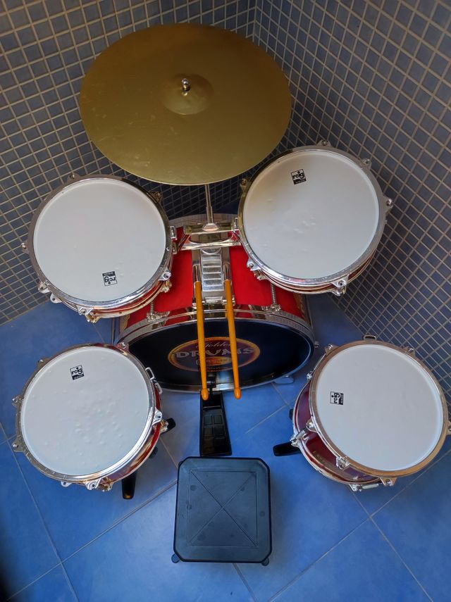 Batería Infantil Golden Drums Roja
