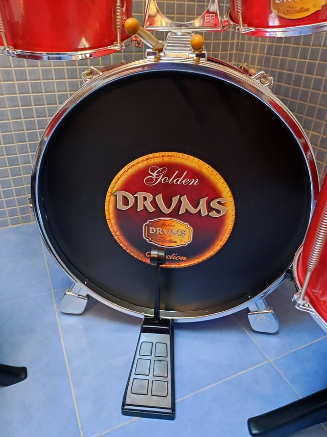 Batería Infantil Golden Drums Roja