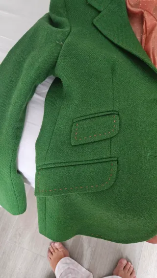 Americana/blazer verde fabricada en España