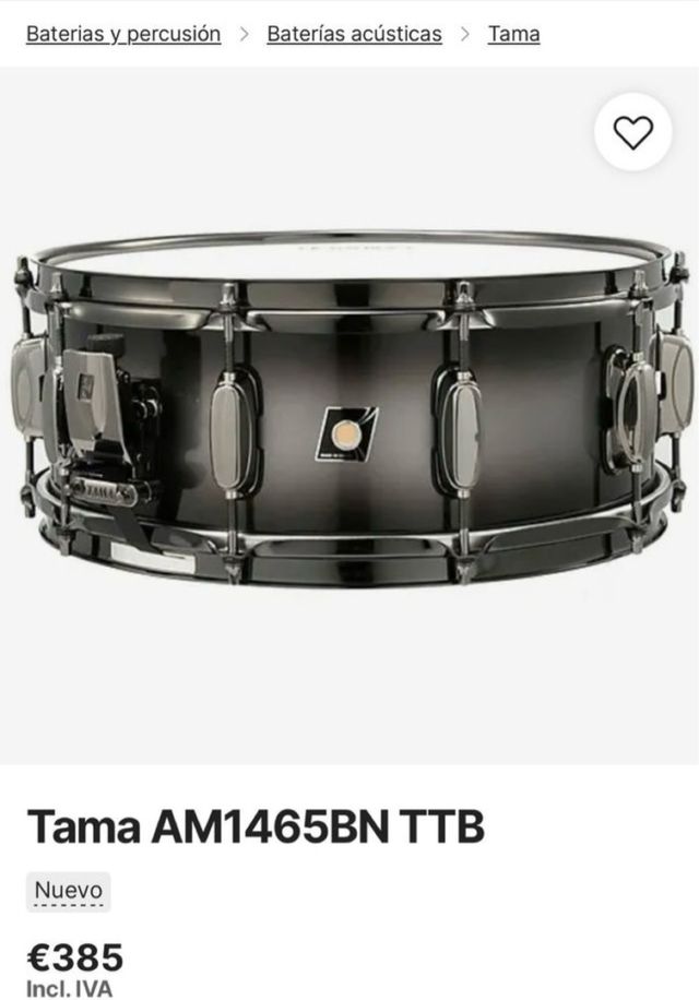 Tama AM1465BN TTB Maple 14x6,5