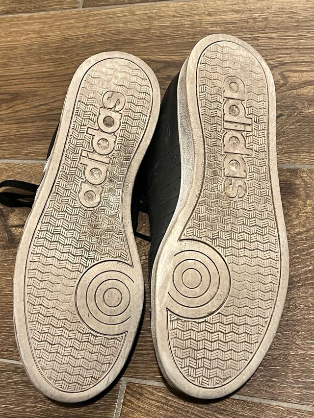 Adidas Sneakers Pelle Nere Taglia 44 (9,5)