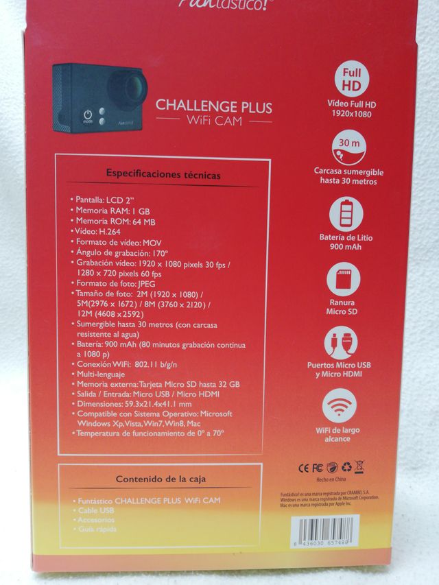Cámara WiFi Challenge Plus Funtástico!