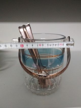 Set 7 pezzi bicchieri con porta ghiaccio