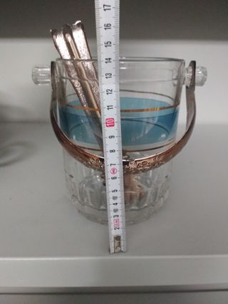 Set 7 pezzi bicchieri con porta ghiaccio