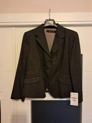 Blazer Zara Raya Gris Talla L