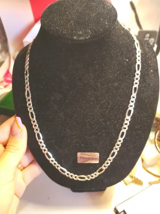 Collar Figaro Plata Hombre 50cm