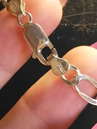 Collar Figaro Plata Hombre 50cm