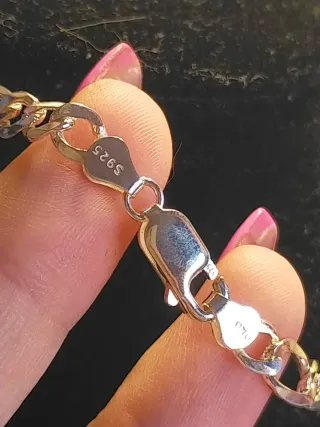 Collar Figaro Plata Hombre 50cm