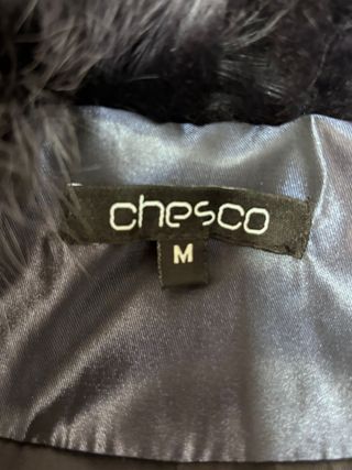 Abrigo Negro Mujer Chesco con Capucha