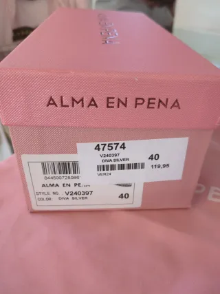 Zapatos Alma en Pena fiesta bajo plata