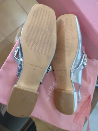 Zapatos Alma en Pena fiesta bajo plata