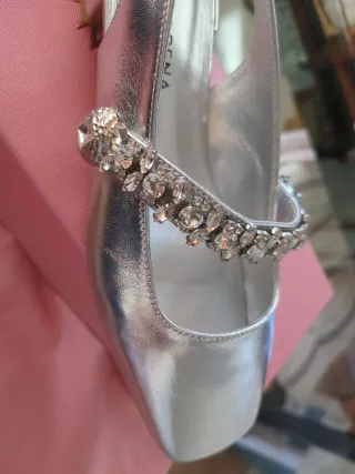 Zapatos Alma en Pena fiesta bajo plata