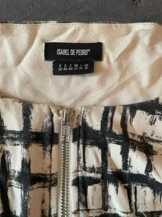 Chaqueta Isabel de Pedro beige y azul