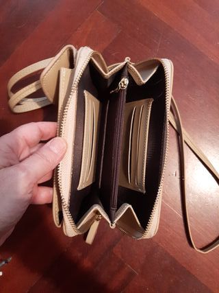 Bolso Cartera Pequeño Beige