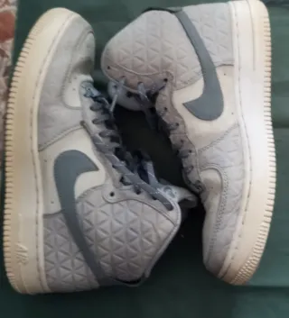 Nike Air Force 1 High Donna Grigio Bianco