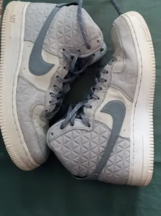 Nike Air Force 1 High Donna Grigio Bianco