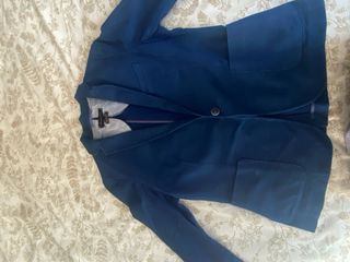 Blazer Massimo Dutti T42, tejido imitación vaquero