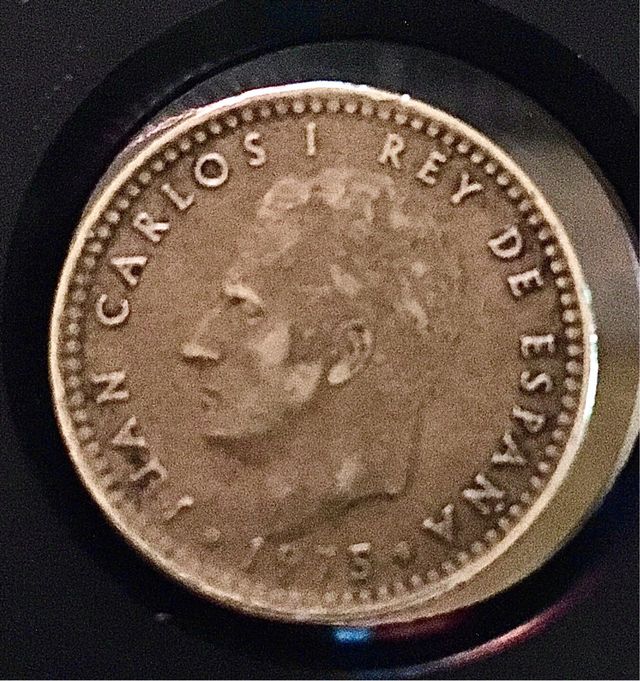 1 Pta Rey 1975 Escudo 1 Estrella