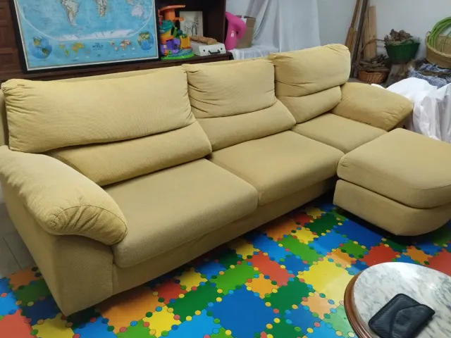 Sofá Chaise Longue Amarillo