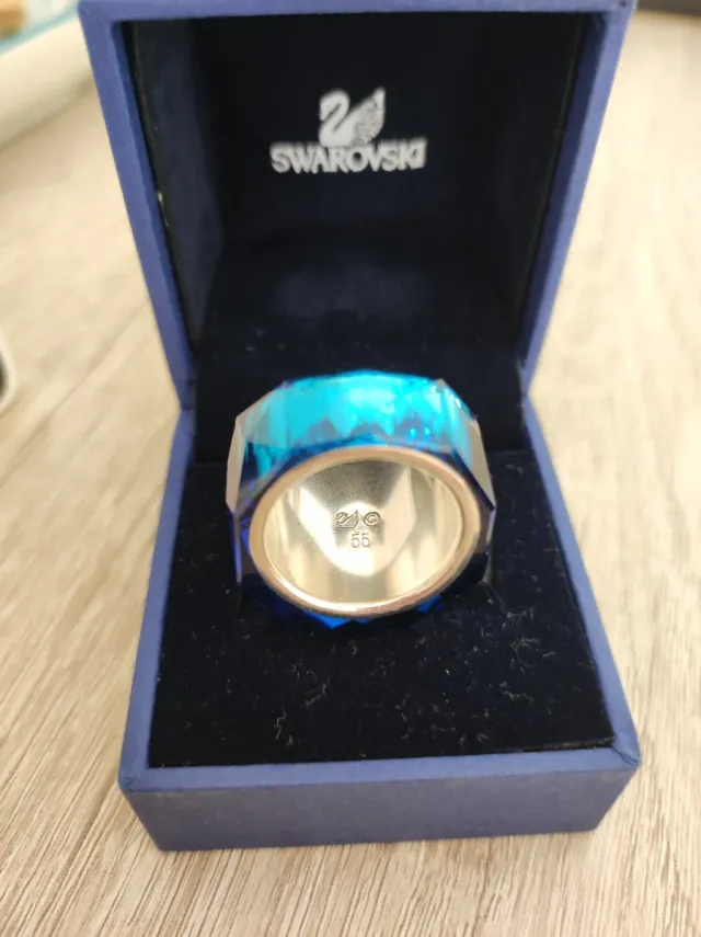 Anillo Swarovski Azul talla 55 Modelo Nirvana