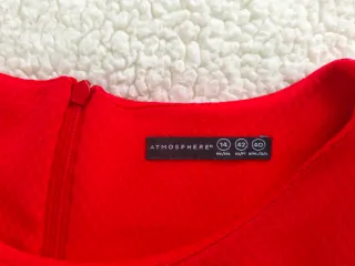 Vestido rojo corte en A